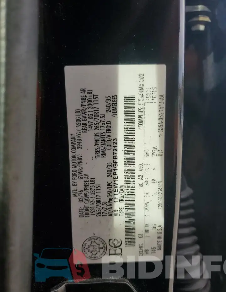 1FTEW1EP1GFB72125 Photo# 12