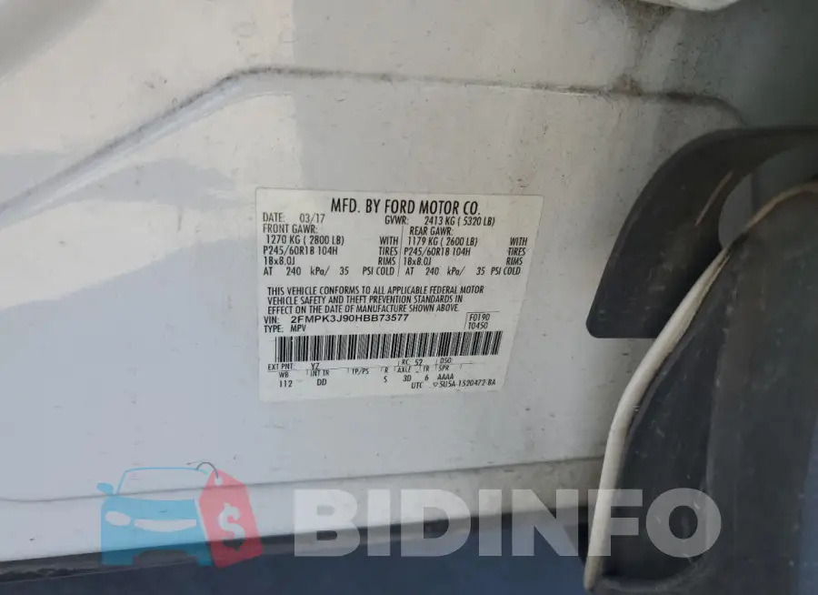 2FMPK3J90HBB73577 Photo# 13