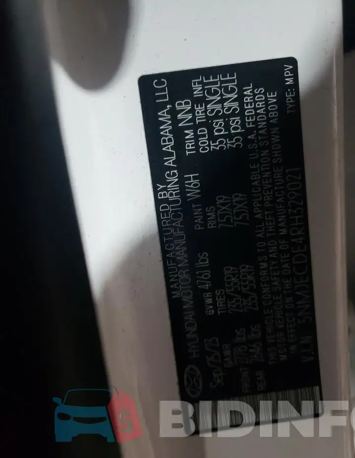 5NMJECDE4RH329021 Photo# 13