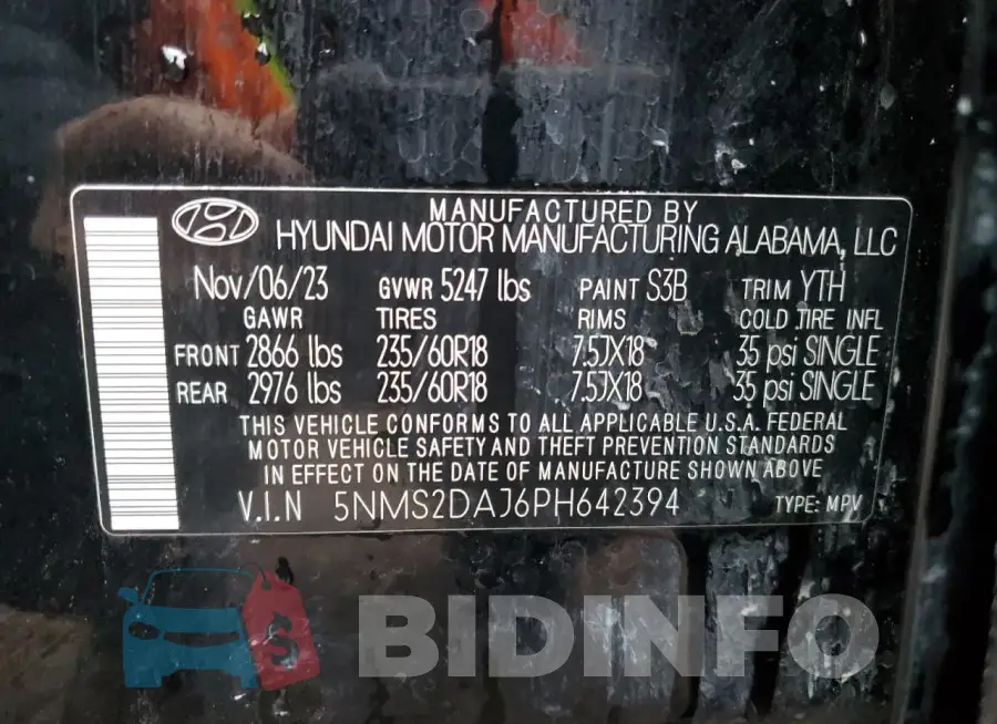 5NMS2DAJ6PH642394 Photo# 13