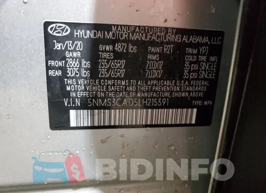 5NMS3CAD5LH215591 Photo# 14
