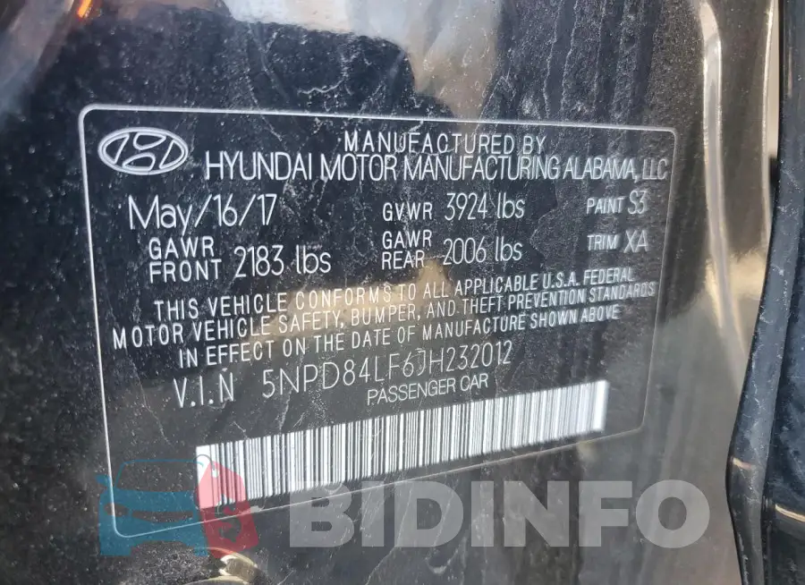 5NPD84LF6JH232012 Photo# 12