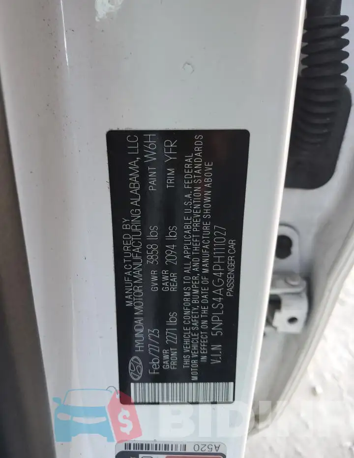 5NPLS4AG4PH111027 Photo# 12