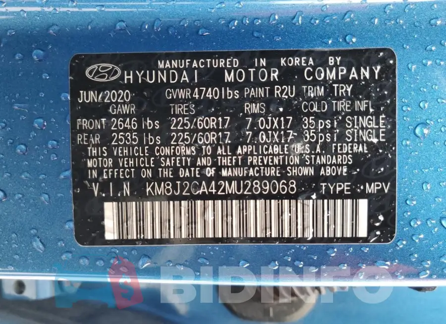 KM8J2CA42MU289068 Photo# 13