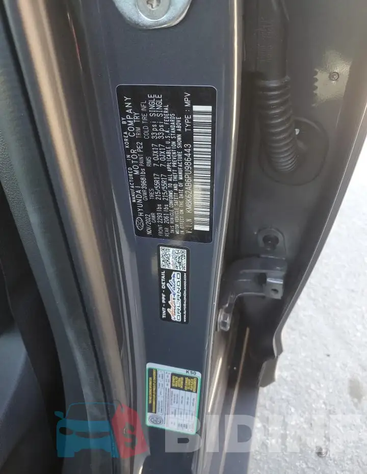 KM8K62AB6PU986443 Photo# 14