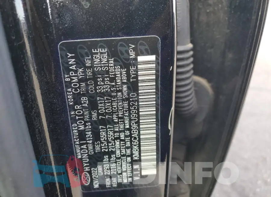 KM8K6CAB9PU995210 Photo# 13