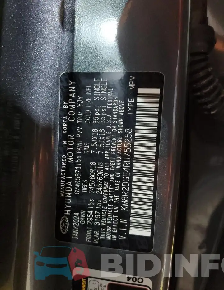 KM8R2DGE4RU755258 Photo# 13