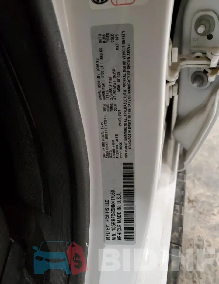 1C6RRFCG5NN417060 Photo# 12