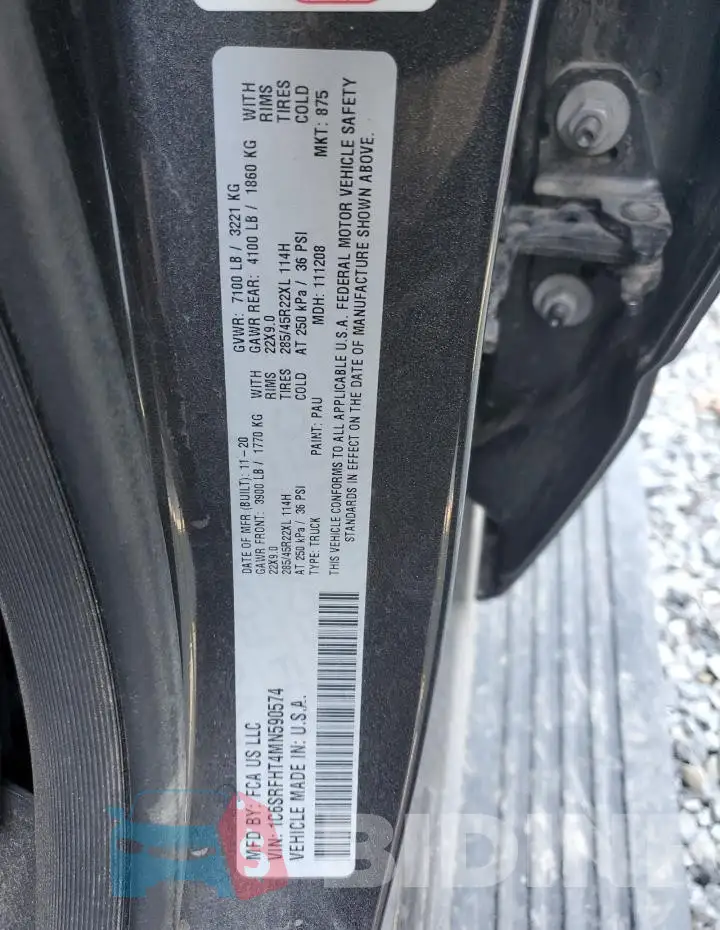 1C6SRFHT4MN590574 Photo# 12