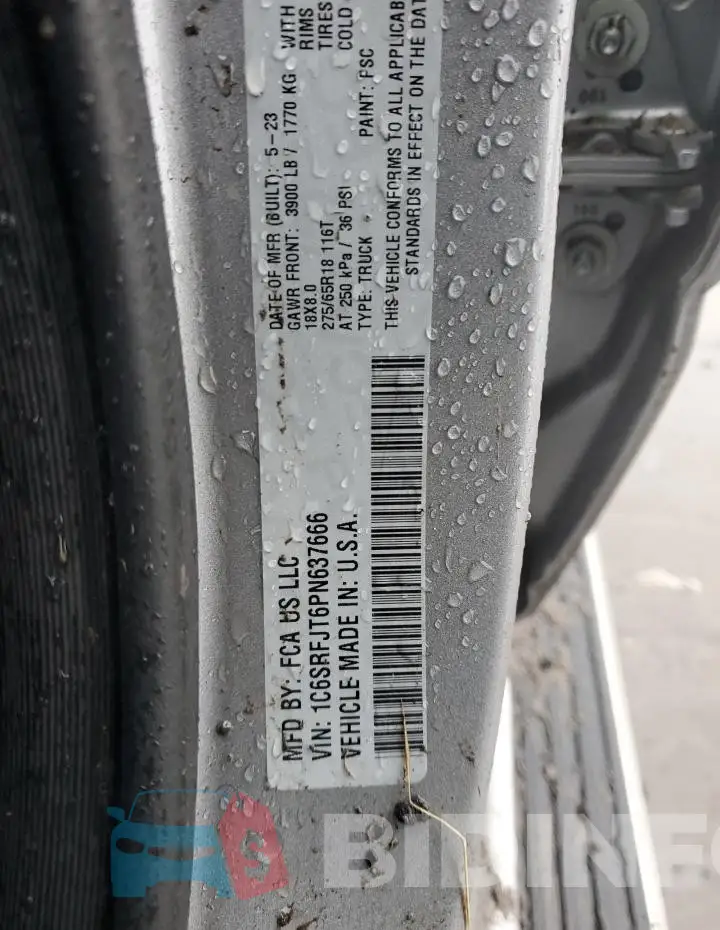 1C6SRFJT6PN637666 Photo# 12