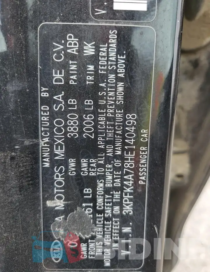 3KPFK4A78HE140498 Photo# 13
