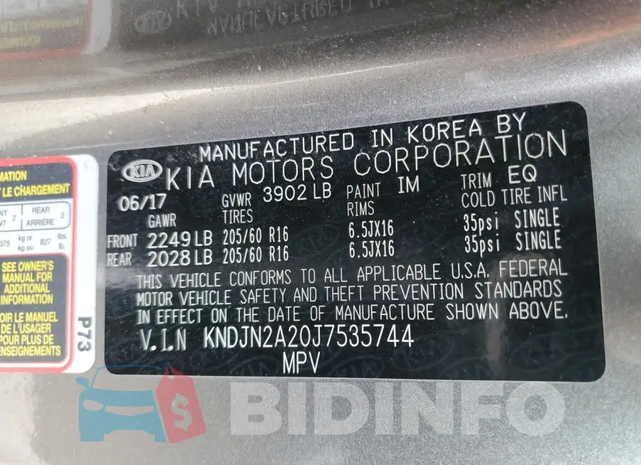 KNDJN2A20J7535744 Photo# 12