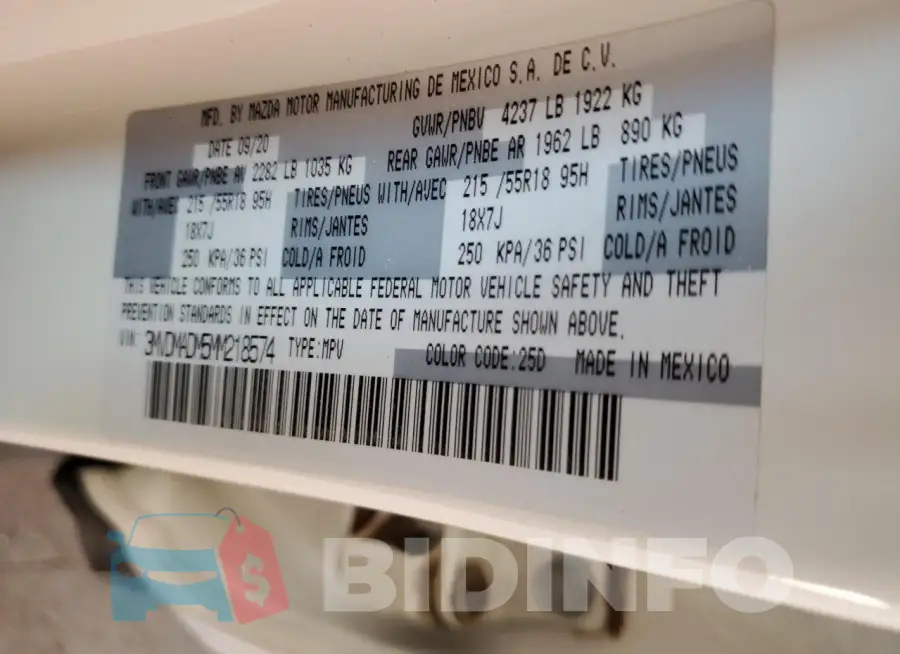 3MVDMADM5MM218574 Photo# 12