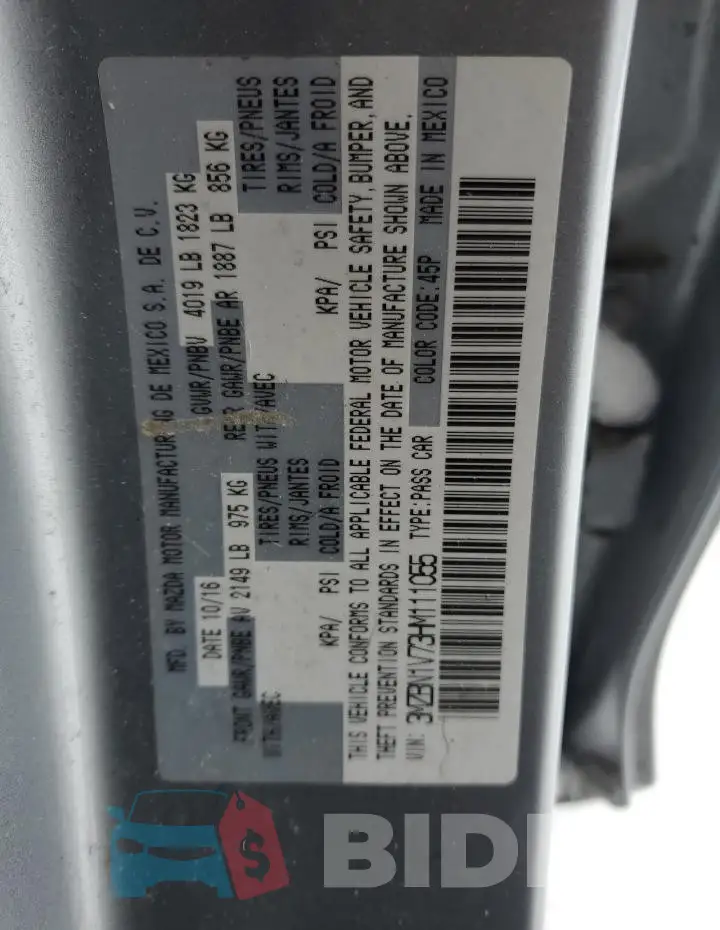 3MZBN1V73HM111055 Photo# 12