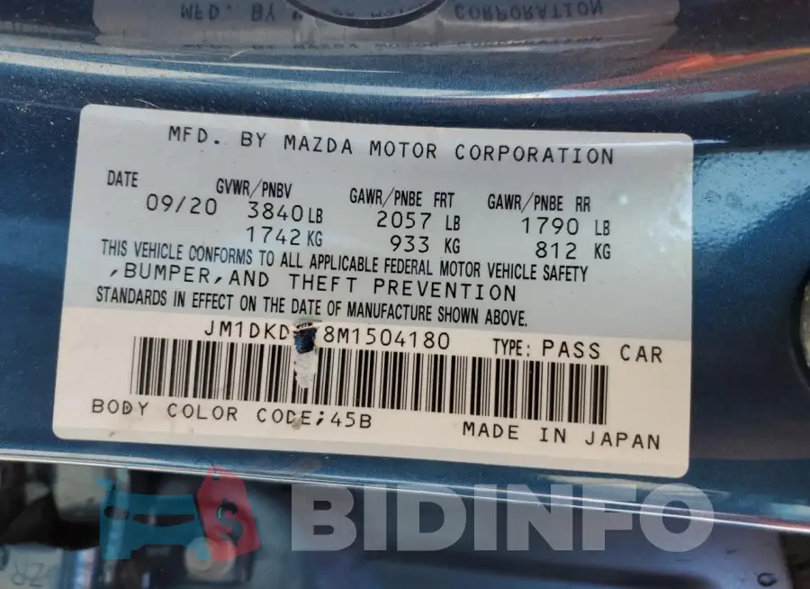 JM1DKDB78M1504180 Photo# 13