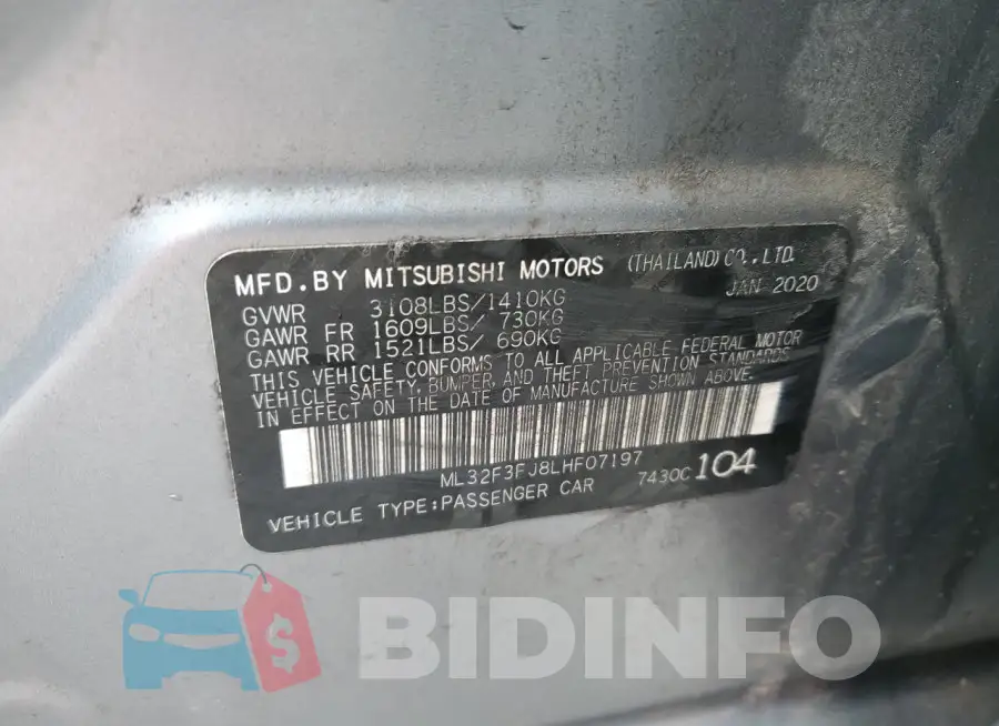 ML32F3FJ8LHF07197 Photo# 13