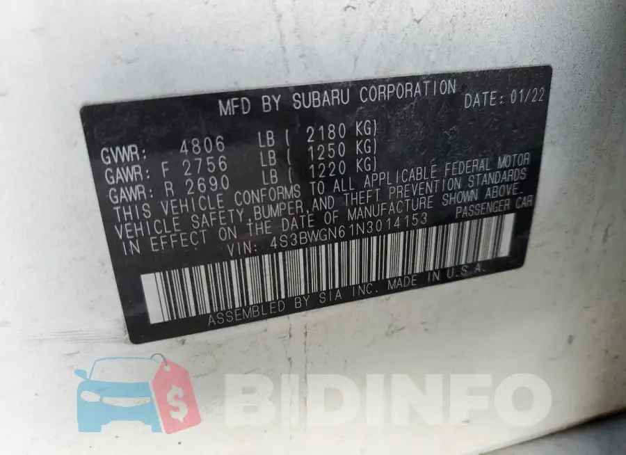 4S3BWGN61N3014153 Photo# 13