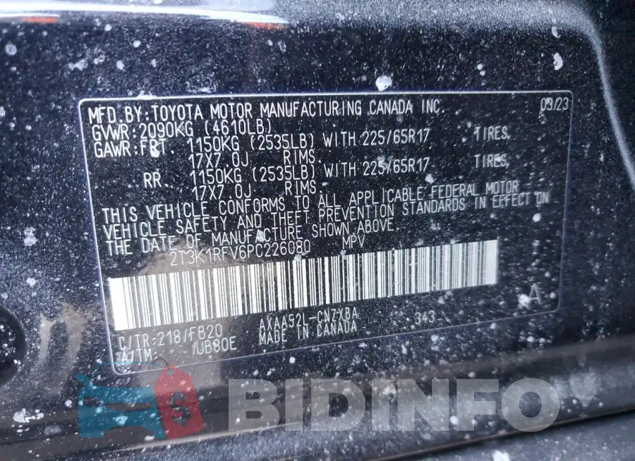 2T3K1RFV6PC226080 Photo# 14