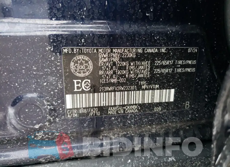 2T3RWRFV2RW232301 Photo# 13