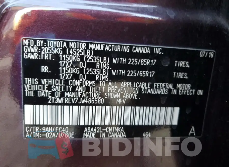2T3WFREV7JW486580 Photo# 13
