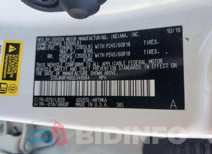 5TDJKRFH0GS348064 Photo# 12