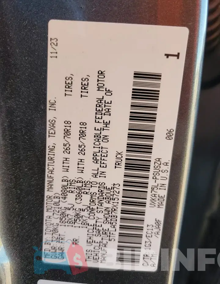 5TFLA5DB7RX157273 Photo# 12