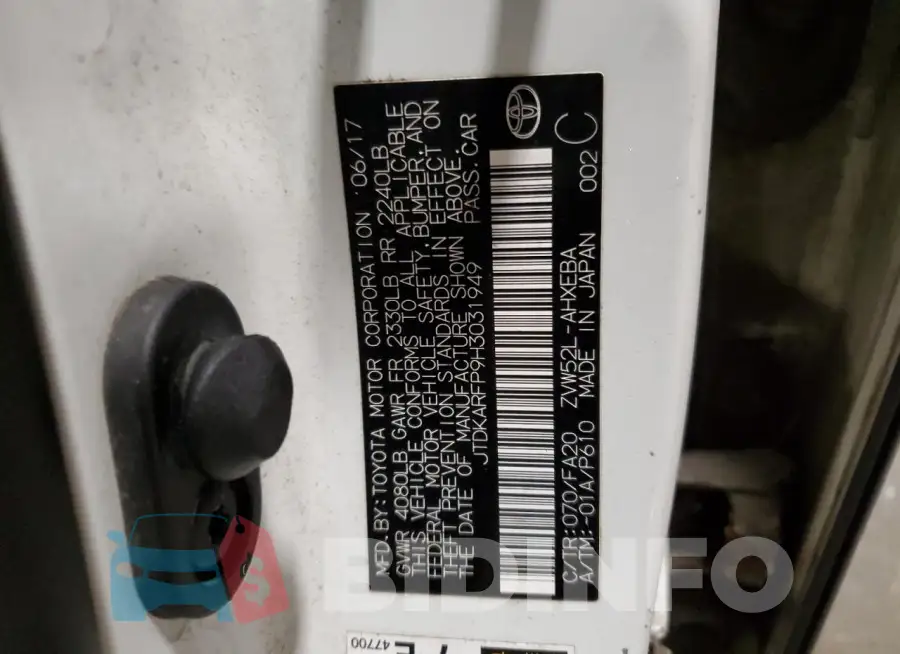 JTDKARFP9H3031949 Photo# 13