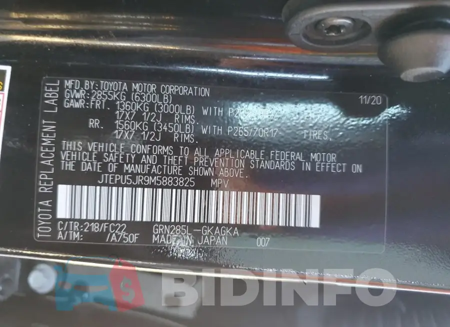 JTEPU5JR9M5883825 Photo# 12