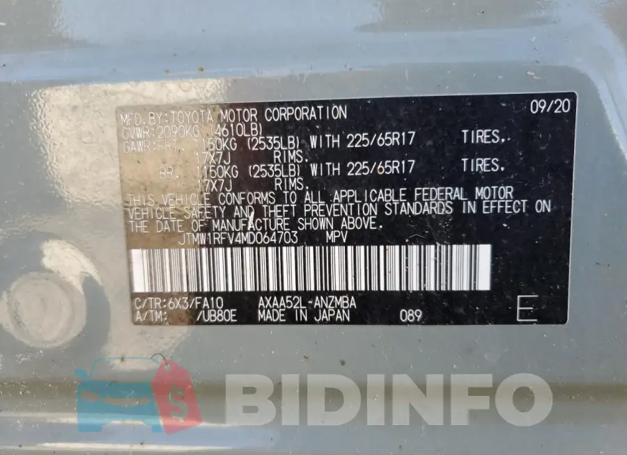 JTMW1RFV4MD064703 Photo# 13