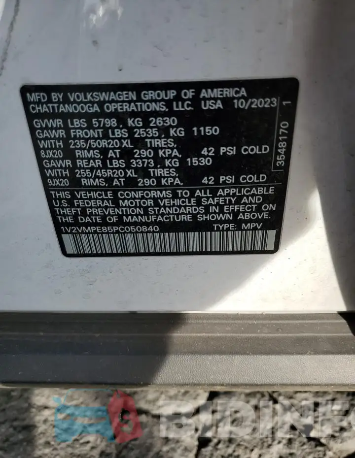 1V2VMPE85PC050840 Photo# 13