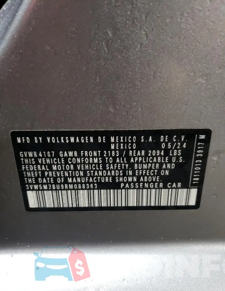 3VW5M7BU9RM088363 Photo# 12