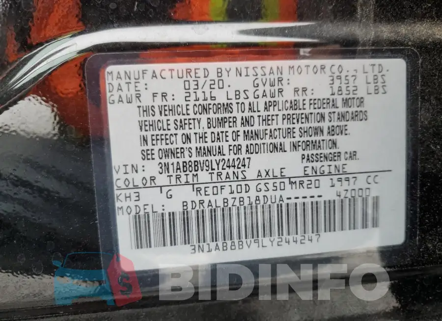 3N1AB8BV9LY244247 Photo# 12