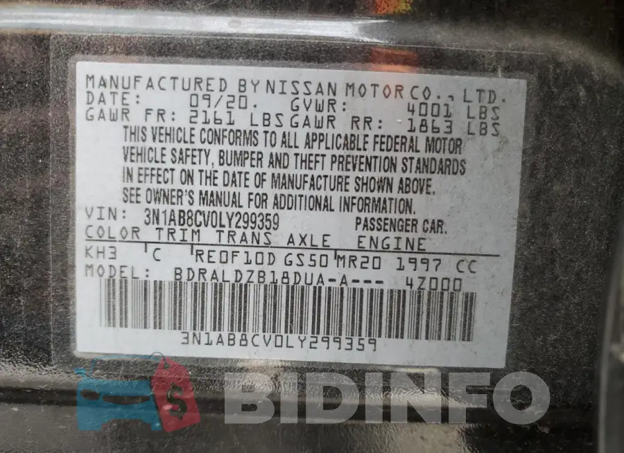 3N1AB8CV0LY299359 Photo# 12