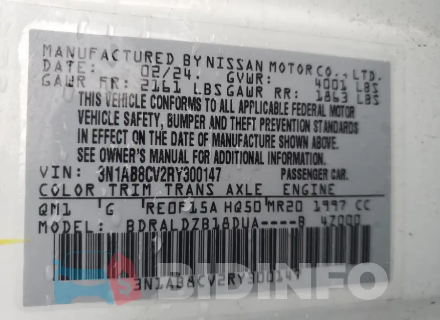 3N1AB8CV2RY300147 Photo# 13