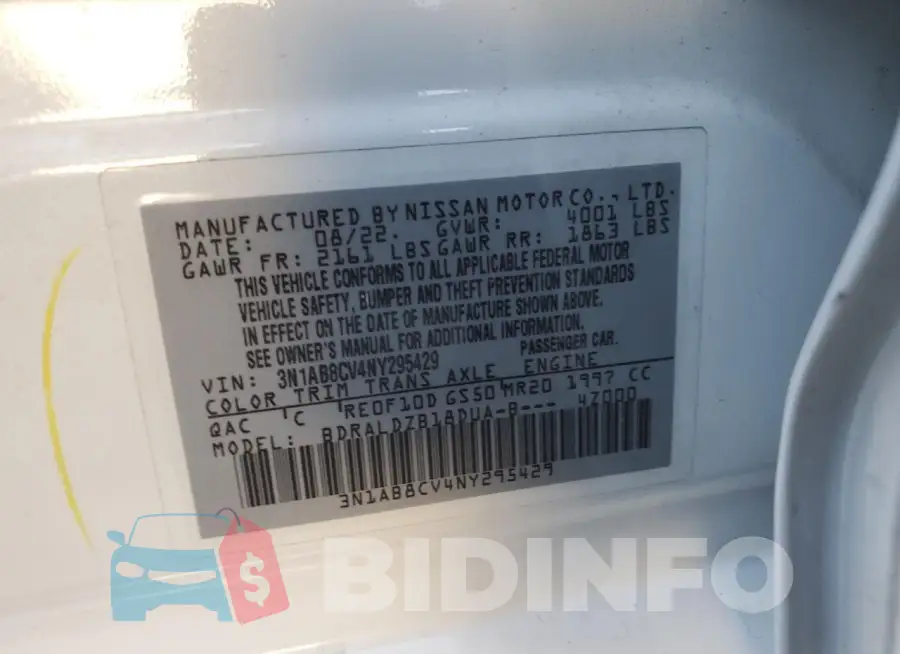 3N1AB8CV4NY295429 Photo# 12