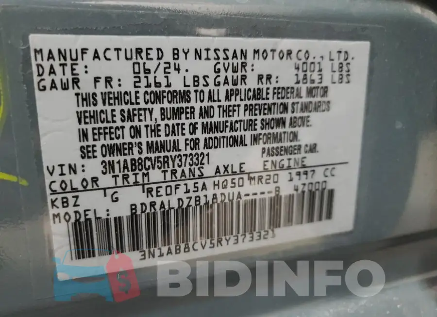 3N1AB8CV5RY373321 Photo# 12