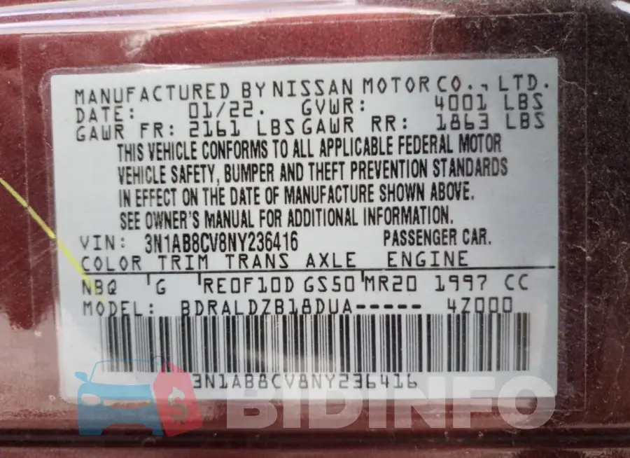 3N1AB8CV8NY236416 Photo# 13
