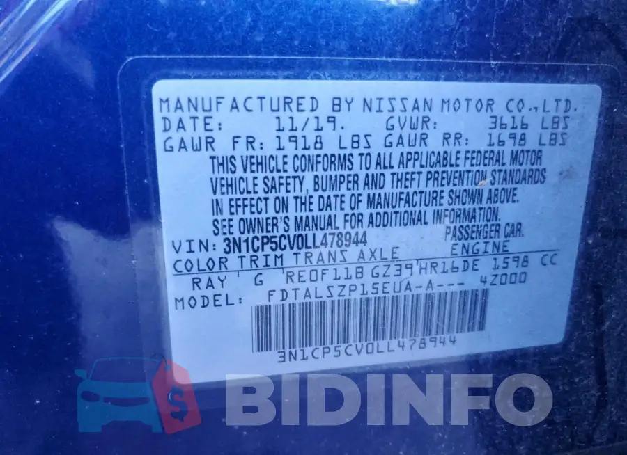 3N1CP5CV0LL478944 Photo# 13