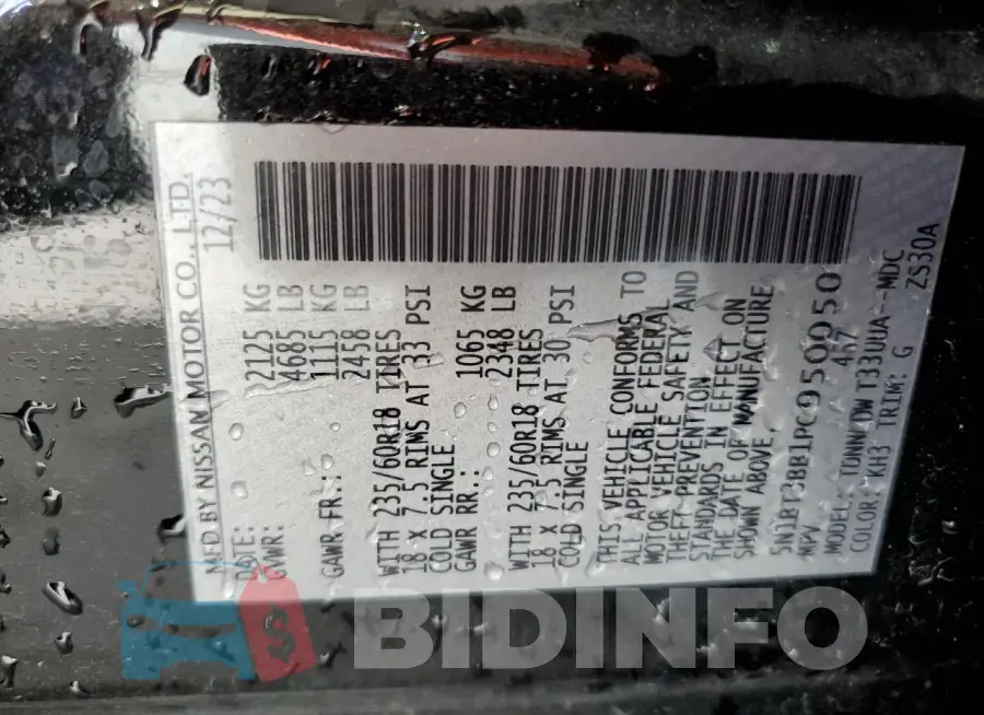 5N1BT3BB1PC950050 Photo# 13