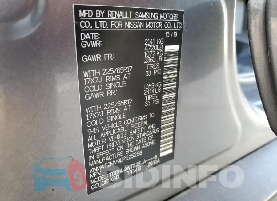 KNMAT2MV9LP525258 Photo# 13
