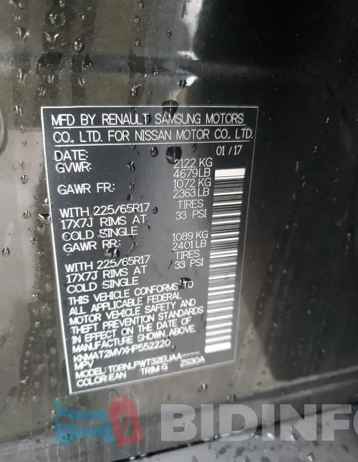 KNMAT2MVXHP552220 Photo# 12
