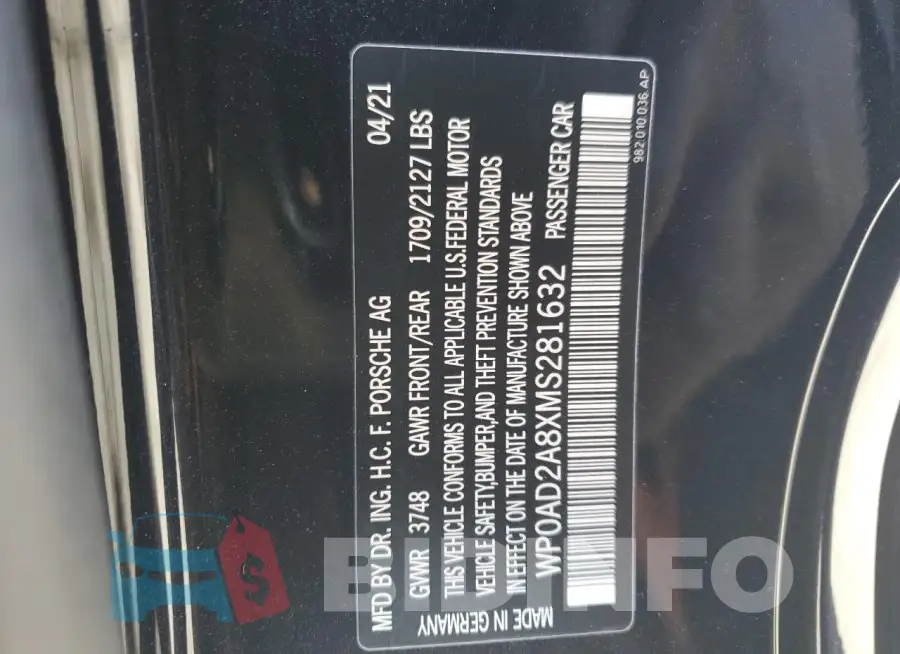 WP0AD2A8XMS281632 Photo# 12