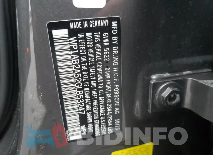 WP1AB2A52GLB53247 Photo# 14