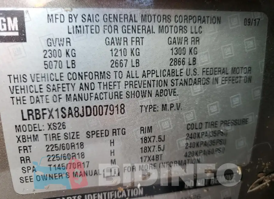 LRBFX1SA8JD007918 Photo# 14