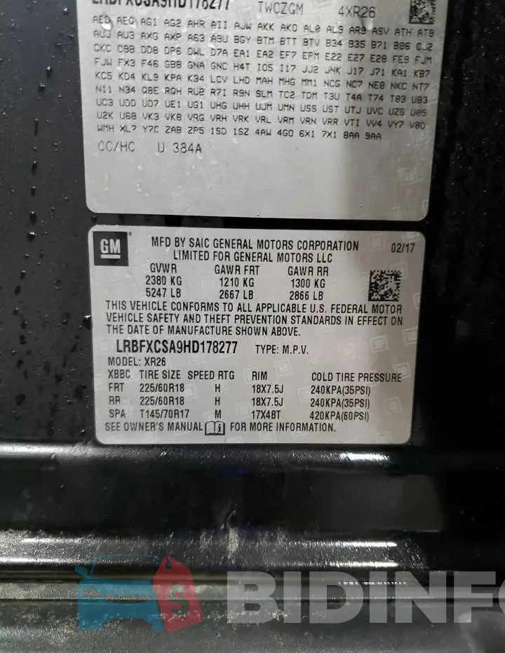 LRBFXCSA9HD178277 Photo# 14