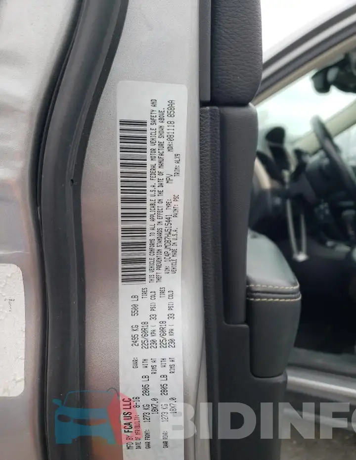 1C4PJMDB7HW515441 Photo# 13