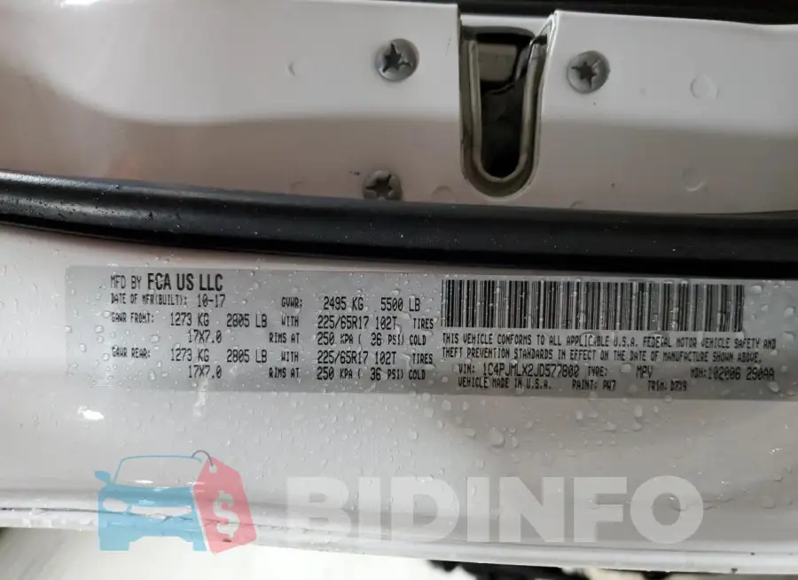 1C4PJMLX2JD577800 Photo# 14