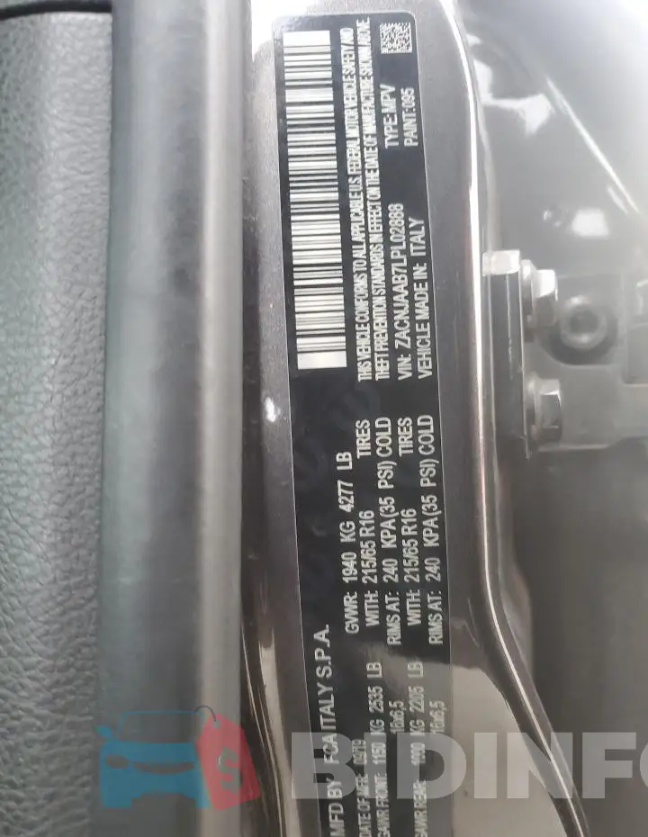 ZACNJAAB7LPL02888 Photo# 12