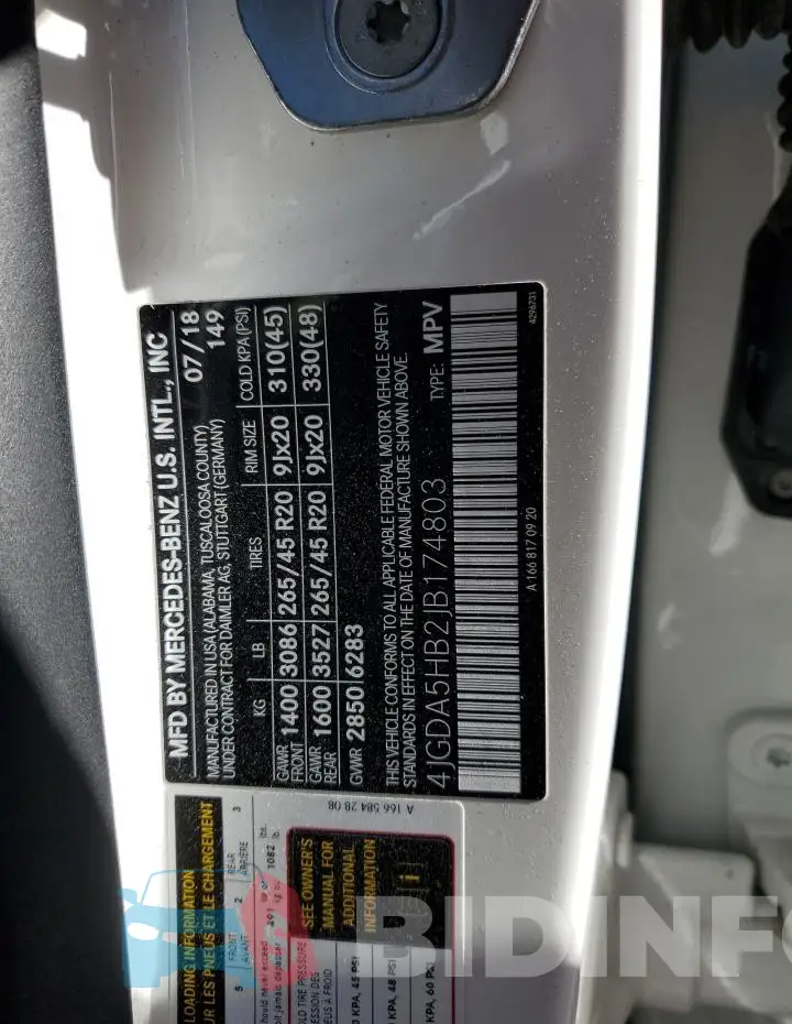 4JGDA5HB2JB174803 Photo# 13