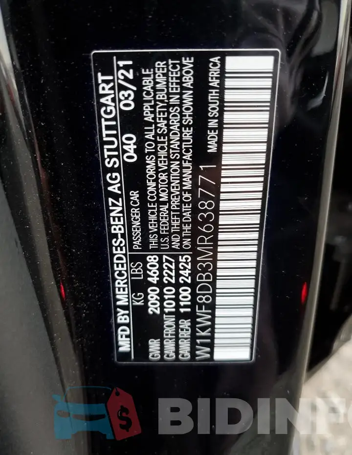 W1KWF8DB3MR638771 Photo# 12